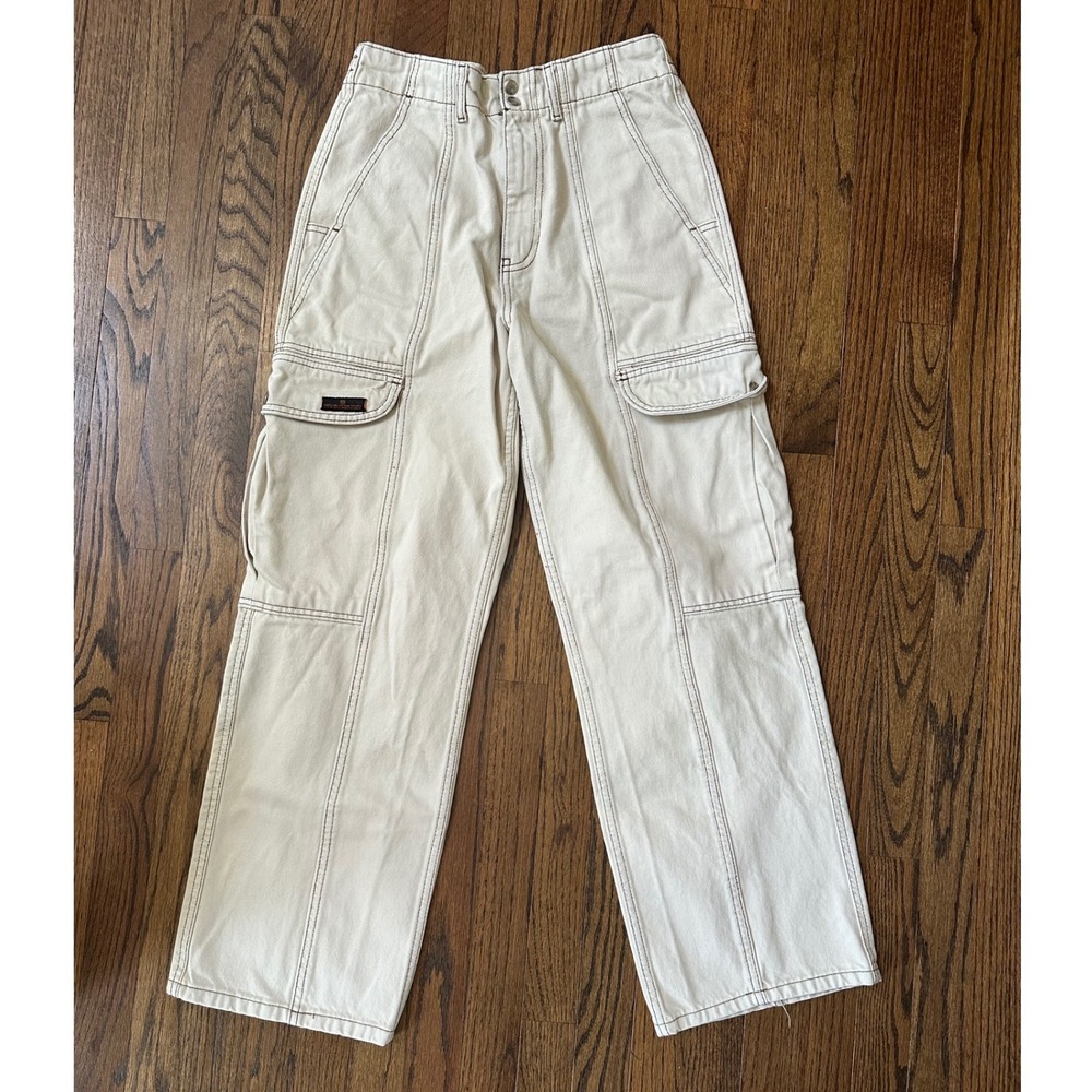 Urban Outfitters BDG High Waisted Blaine Relaxed Skate Cargo Jeans Size 29 - Picture 1 of 6